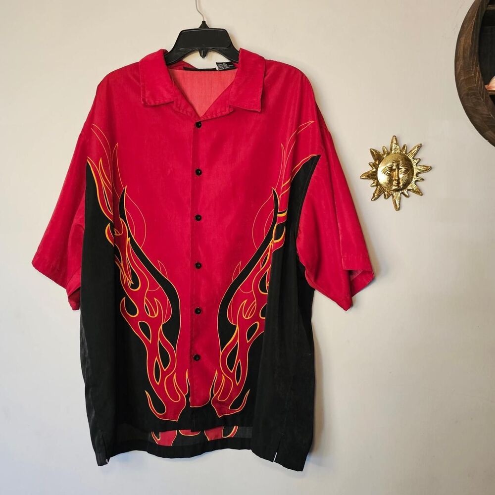 No Boundaries Men's 2000s Button Up Shirt
